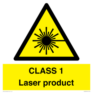 CLASS 1 Laser product